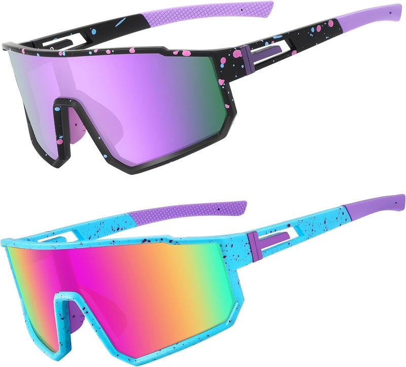 Derowern Youth Baseball Sunglasses, Kids Polarized Sports Sunglasses,UV400 Protection Glasses for Boys Girls Softball Cycling - Image 1